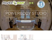 Tablet Screenshot of powerbody-studio.de